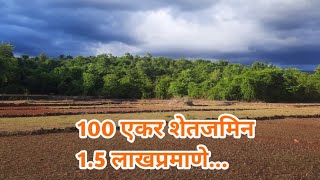 100 Acre land for sale15 lakh per acresubscribe investmentpropertyinkonkan realestate land [upl. by Nitsid]