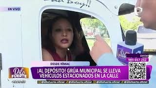 Municipio del Rímac lleva al depósito a varios vehículos mal estacionados [upl. by Mccreary340]