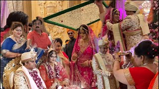 Bride’s Entry  Groom’s Aarta  VarMala  Fere  Indian Wedding  Baniya Family  Wedding Rituals [upl. by Aivata]