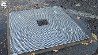 Keep sediment oil and fuel sheens out of storm drains with Spilltration® Husky Guard Above Grate [upl. by Aenad]