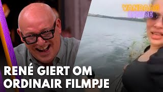 René giert om ordinair filmpje over Vandaag Insidehondenriem Hupsakee  VANDAAG INSIDE [upl. by Ynatsed]