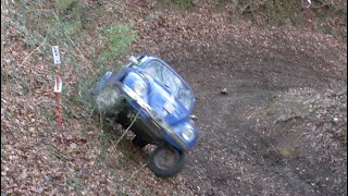 Bounces amp bumps as trial drivers tackle notorious ‘Crooked Mustard’ hill in Gloucestershire [upl. by Blanchard270]