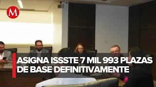 ISSSTE llena el 68 de 11 mil 570 vacantes informa Pedro Zenteno Santaella [upl. by Nahshu]