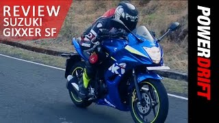 Suzuki Gixxer SF  Review  PowerDrift [upl. by Nirel]