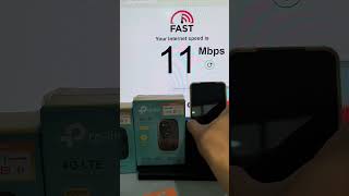 TPLink M7000 Sim Card 4G LTE modem speed test with UMobile [upl. by Amadas]