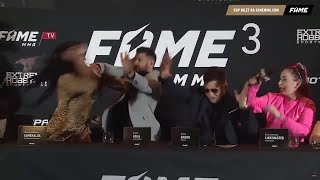 FAME MMA 3 KONFERENCJA GODLEWSKA VS LINKIEWICZ  famemma shoty godlewska linkiewcz [upl. by Elohc]