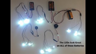 Running Mini LED Lights What is the Best Battery to Use [upl. by Ela]