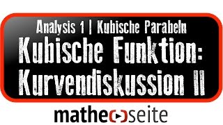 Kubische Funktion Funktionsanalyse  Kurvendiskussion Beispiel 2  A0507 [upl. by Karlin784]