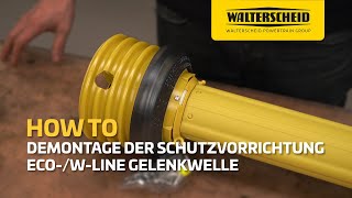 Walterscheid® How To  Demontage der Schutzvorrichtung der WLine  EcoLine [upl. by Airliah889]