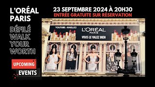 DÉFILÉ LORÉAL PARiS 2024 OUVERT AU GRAND PUBLIC [upl. by Candy118]