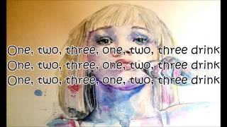 Sia  Chandelier Piano Version Lyrics [upl. by Karolyn]