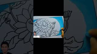 How To Draw a beautiful flower drawing art [upl. by Donall]