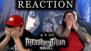 Attack on Titan 4x20 REACTION quotMemories of the Futurequot [upl. by Aztinay]