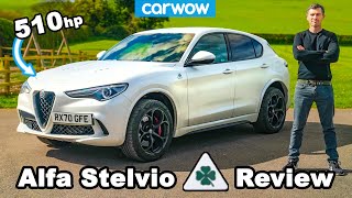 510hp Alfa Romeo Stelvio QV 2021 review  060mph 14mile amp brake tested [upl. by Noj]