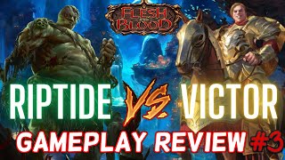 Riptide Red Liner VS Victor  Gameplay Review 3  Flesh and Blood TCG [upl. by Binnie]