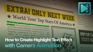 Text Highlight Effect in VSDC Free Video Editor [upl. by Agna]