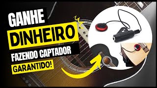 Como fazer um captador de violão caseiro [upl. by Tilagram]