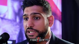 AMIR KHAN DISSES KELL BROOK HARD quotHE USES ME TO PROMOTE HIS NAMEquot [upl. by Trepur207]