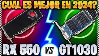 ✅¿Cuál es mejor RX 550 vs GT 1030✅ [upl. by Ikram]