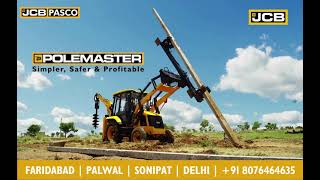 JCB POLEMASTER – YOUR SAFE COMPANION FOR POLE ERECTION [upl. by Mayne12]