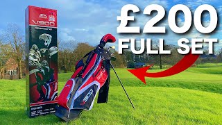 CHEAP PACKAGE SET CHALLENGE  £200 GOLF CLUBS [upl. by Nnylirehs]