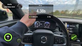 Volvo XC40 20Ti T4 AT 4WD 2020 STOCK 0100 acceleration [upl. by Ahsrats]