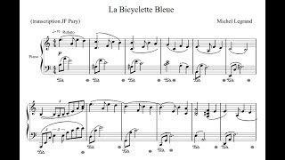 Michel Legrand  Thème série TV La Bicyclette Bleue  Partition [upl. by Hellman166]