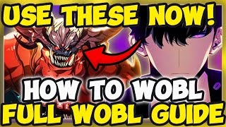 BEST SETUPS FOR WOBL WEAPONS BLESSING STONES amp MORE BEAT VULCAN EASY sololeveling arise anime [upl. by Alekehs]