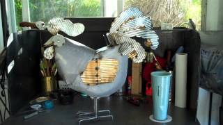 Building a Rooster from Food Cans and Sheet Metal Going to TX [upl. by Nema]