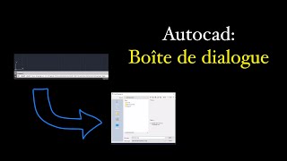 Autocad  Affichage des boîtes de dialogue [upl. by Kitty]