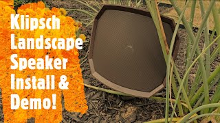 Klipsch Landscape Speaker Install amp Demo  Castle Hills  Lewisville TX [upl. by Warner]