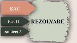 Rezolvare Test Antrenament Bacalaureat Informatica  Testul 11 Subiectul 3  Pregatire BAC [upl. by Ayirp962]