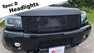 How to Install Spec D Headlights on a Nissan Titan [upl. by Eeleak]