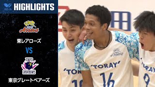 【Vリーグ公式】20231224 ハイライト 東レアローズ vs 東京グレートベアーズ [upl. by Lasko206]