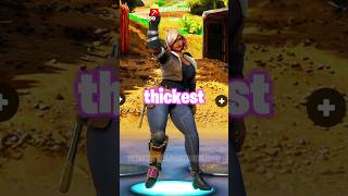 Which THICCEST SKIN Is The BEST 🥵 fortnite shorts [upl. by Notyalc174]