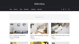 Helvetica  Responsive Clean Blogger Template [upl. by Durston]