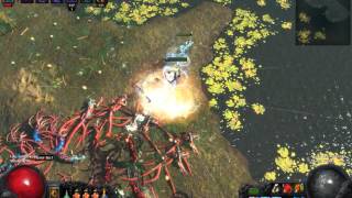 Path of Exile  PoisonShock Crit Voltaxic Rift Build Dry Peninsula Map [upl. by Agnimod622]