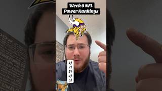 Week 6 NFL Power Rankings nfl nflmemes nflchallenge nflshorts shorts fantasyfootball [upl. by Josiah727]