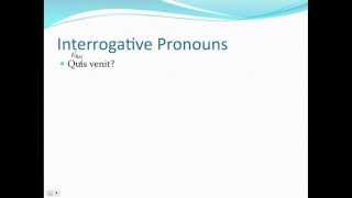 Interrogative Adjectives and Pronouns [upl. by Singband977]