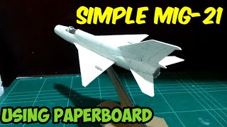 How to make MiG21  DIY fighter jet mig21 fighterplane papercraft [upl. by Innep]