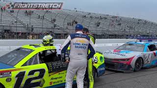 Ryan Blaney And Michael McDowell Discuss Their LateRace Incident On Pit Road Hear More From Blaney [upl. by Llewsor96]