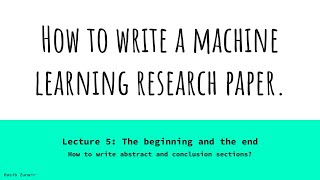 How to write abstract and conclusion sections [upl. by Gerfen]