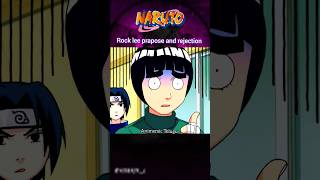 Rock Lee Prapose and instent Rejection😢 Naruto Funny Moments Naruto Telugu anime naruto shorts [upl. by Anilak]