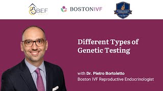 Different Types of Genetic Testing  Boston IVF x BEF [upl. by Pickar]