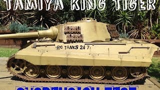 Tamiya King Tiger Suspension Test 116 RC Tank [upl. by Ayik426]