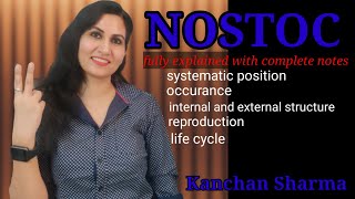 Nostoc I algae nostoc Thallus reproduction and life cycle l Nostoc Bsc part I l Kanchan Sharma [upl. by Thalia]