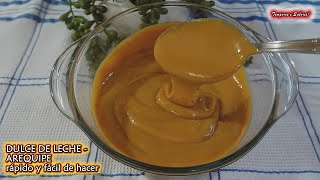 DULCE DE LECHE AREQUIPE CAJETA rápido y fácil de hacer [upl. by Jacoby]