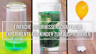 12 еinfache Experimente für Kinder zum Nachmachen [upl. by Otrebmal]