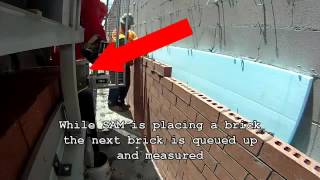 How to work with SAM100 the bricklaying robot for masonry construction 1 [upl. by Ophelie563]