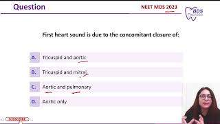 NEET MDS 2023 Gen medicine  First heart sound [upl. by Demetre849]